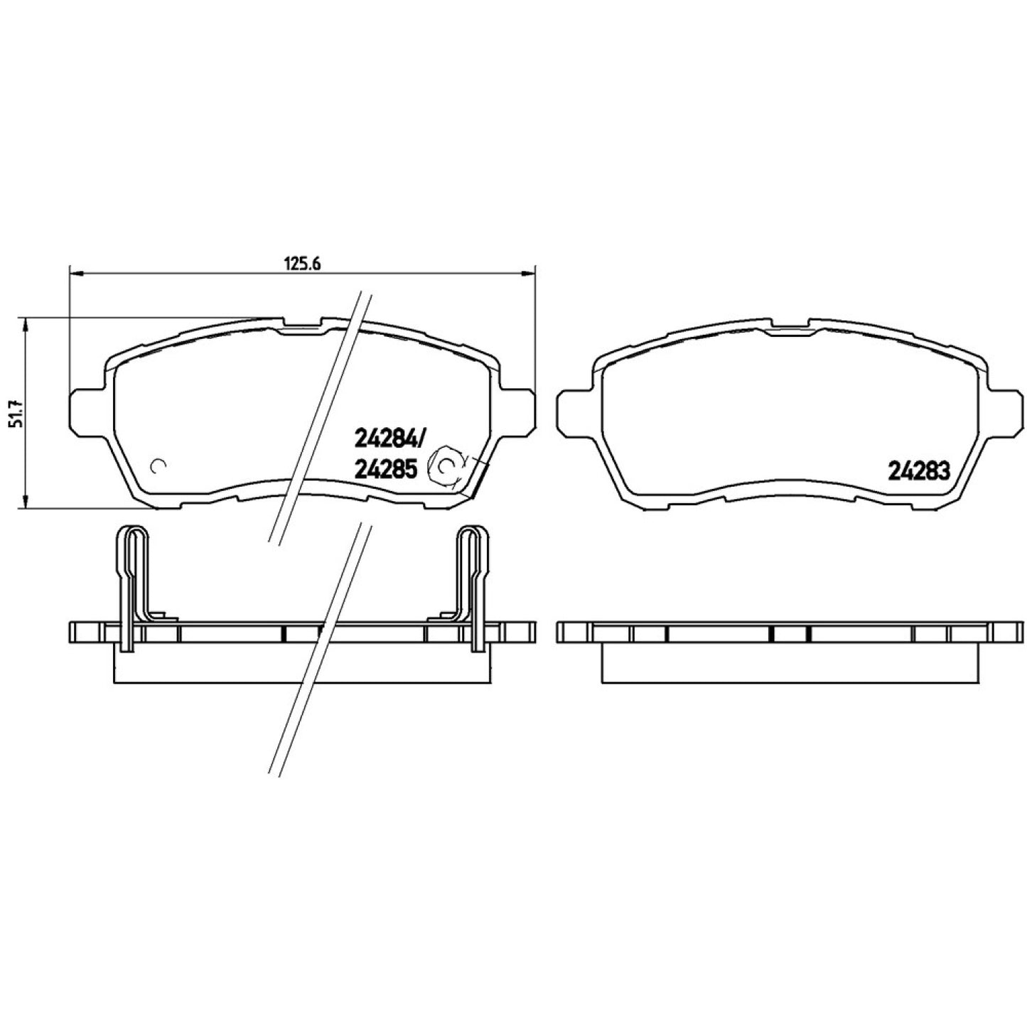 BRE-P16013 - BALATAS DELANTERAS PARA SUZUKI BALENO GLE 2022-2022