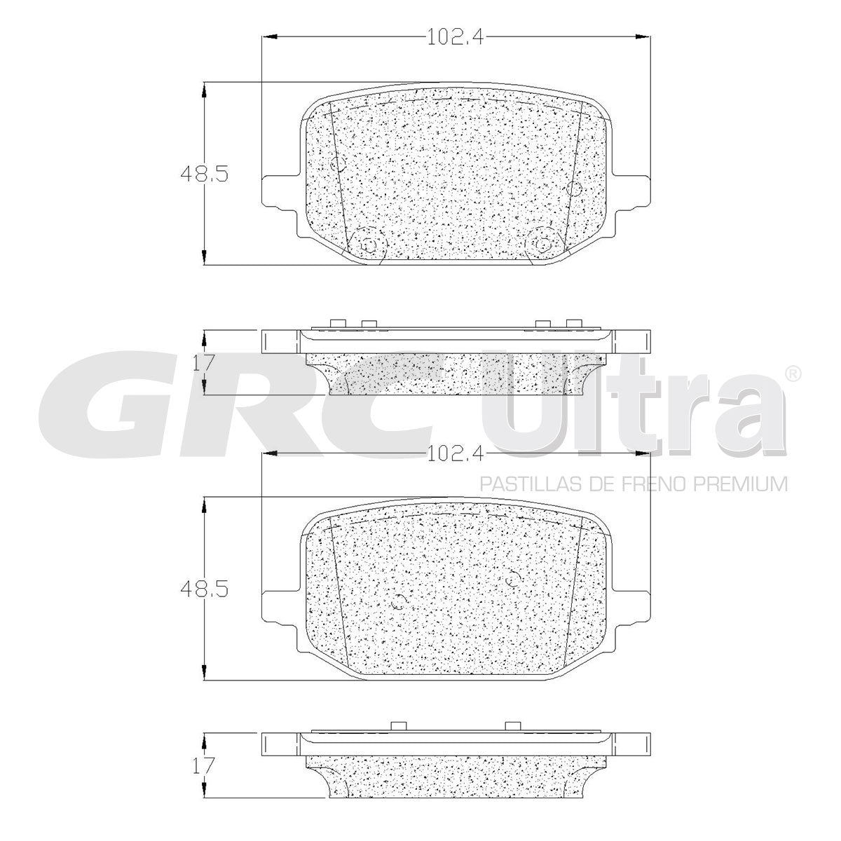 GCD2232 - BALATAS CERAMICAS TRASERAS PARA FORD EXPLORER BASE 2024-2024