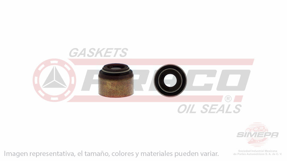 S-5233-V - (50 PIEZAS) SELLO DE VALVULA (RETEN) PARA DODGE COLT L4 1.4 L 8 V. SOHC 1979-1984
