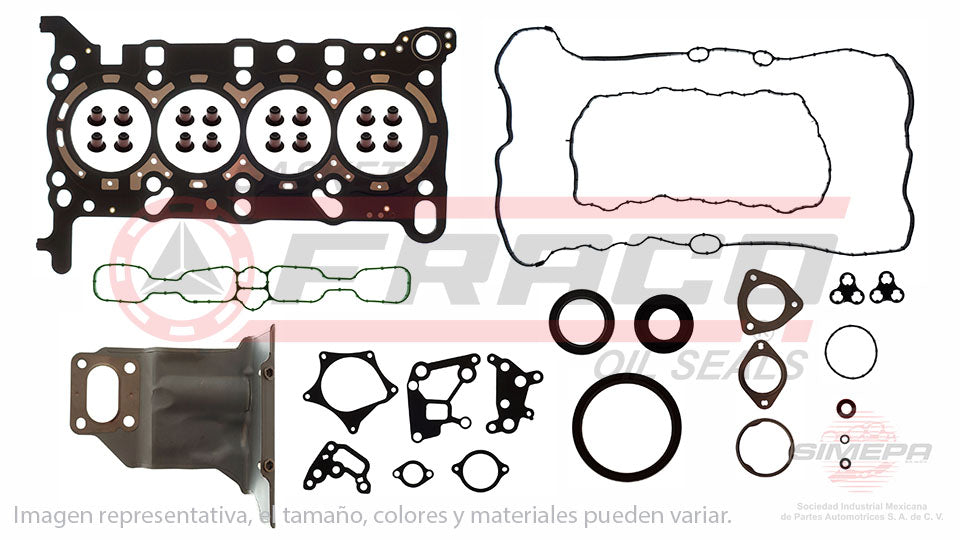 FSX-7640051 - JUEGO DE EMPAQUES PARA BUICK ENCORE L4 1.4 L TURBO 16 V. DOHC LE2 2016-2018