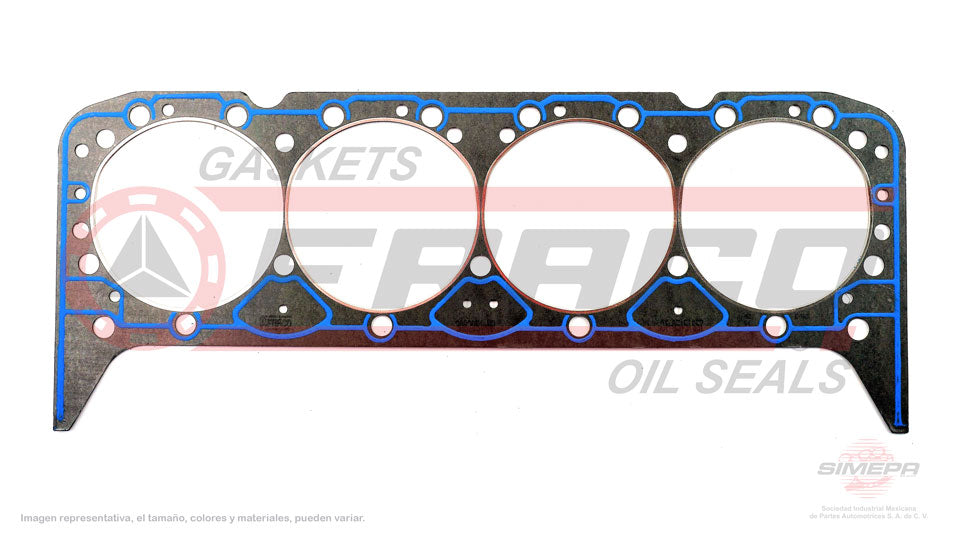 HGX-3082051-NR - EMPAQUE DE CABEZA PARA AVANTI II V8 5.3 L 16 V. OHV 1965-1969