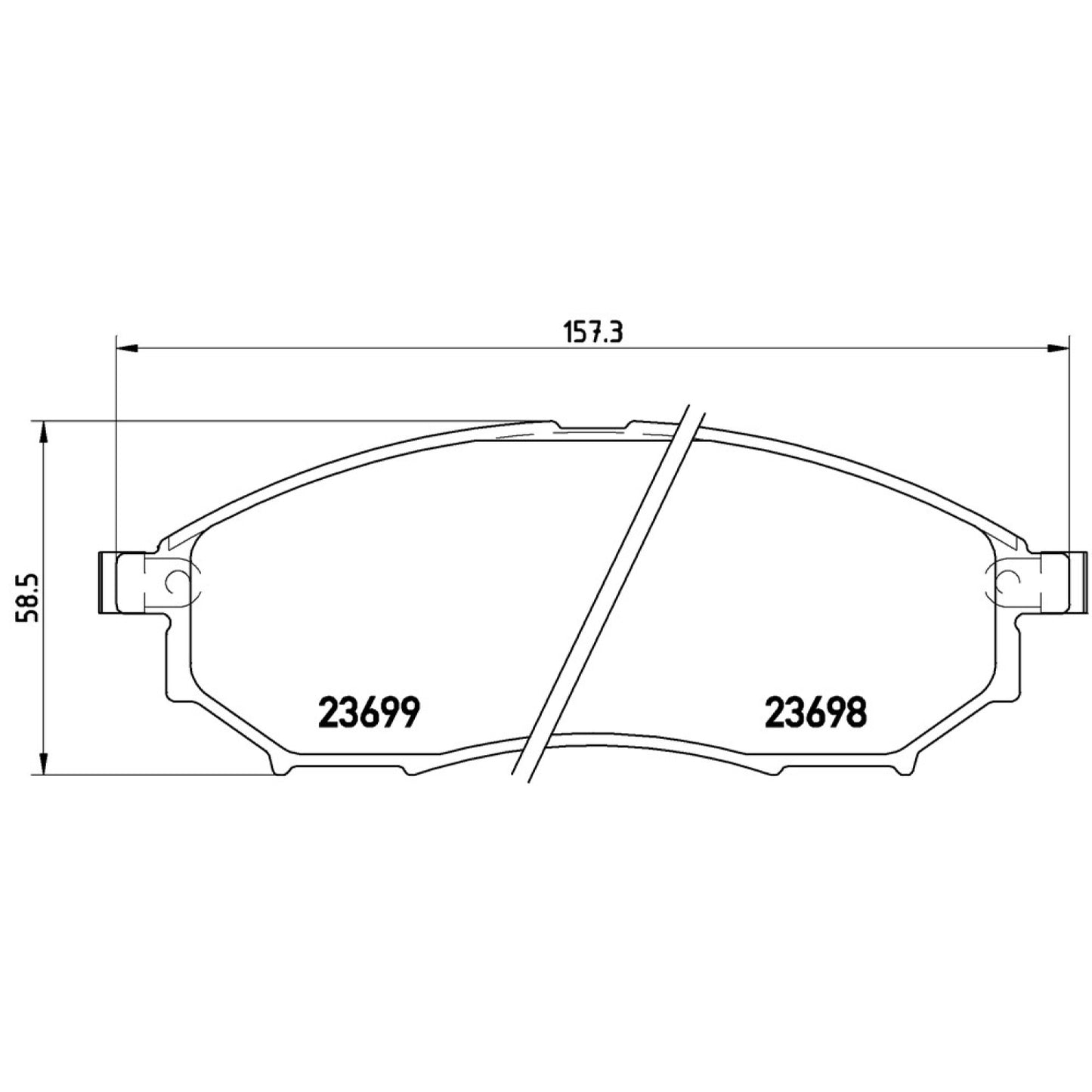 BRE-P56058 - BALATAS DELANTERAS PARA NISSAN 350Z BASE 2006-2008