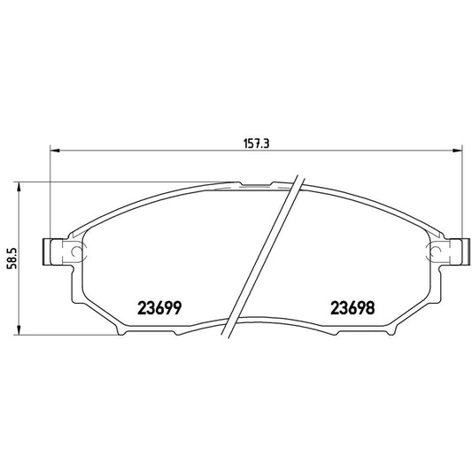 BRE-P56058 - BALATAS DELANTERAS PARA NISSAN 350Z BASE 2006-2008