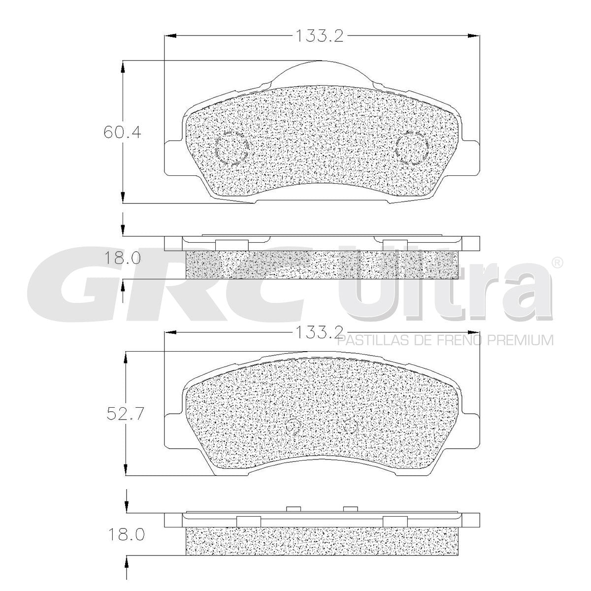 GCD2123 - BALATAS CERAMICAS DELANTERAS PARA PEUGEOT 308 2018-2021