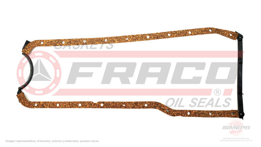 OSX-3060040 - EMPAQUE DE CARTER PARA BUICK APOLLO L6 4.1 L 12 V. OHV 1973-1975