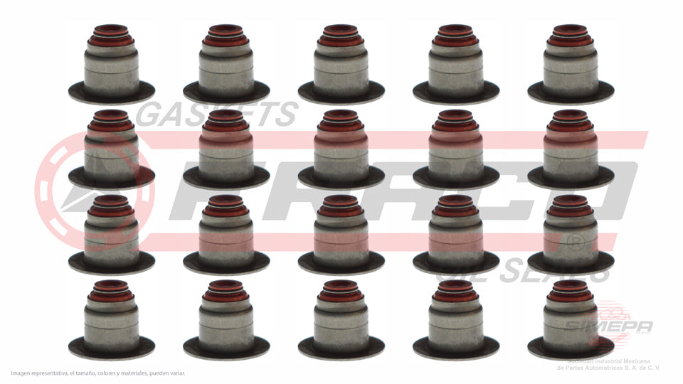 SS-2443-V-20 - SELLOS DE VALVULA POR JUEGOS PARA CHEVROLET COLORADO L5 3.7 L. 20 V DOHC 2007-2012