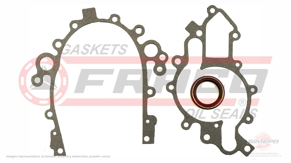 TCX-3062001 - EMPAQUE DE TAPA DE DISTRIBUCION PARA BUICK CENTURY V6 2.8 L 12 V. OHV 1982-1989