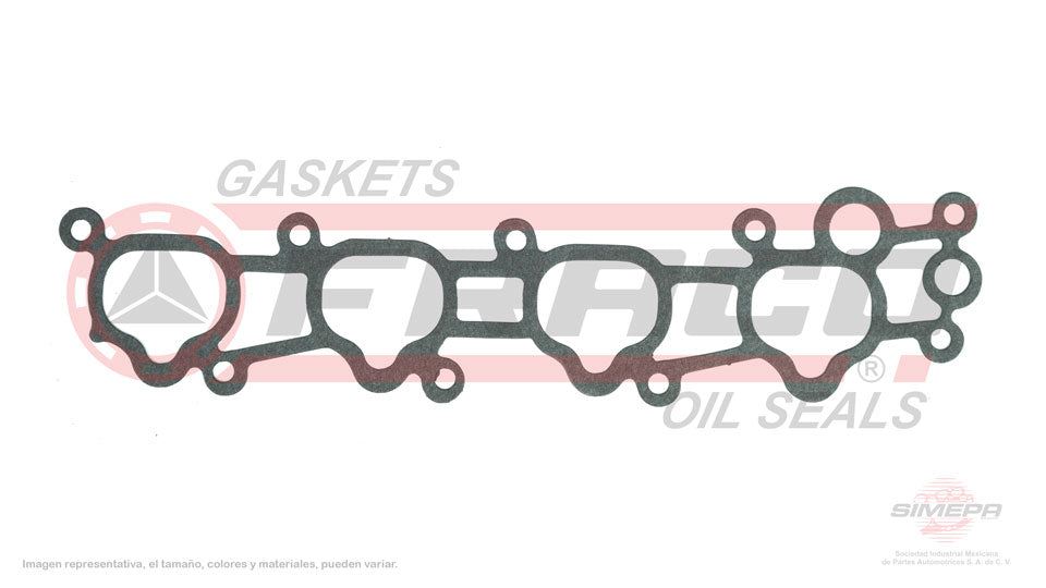 MIX-3540201 - EMPAQUE MULTIPLE DE ADMISION PARA HONDA ACCORD L4 2.2 L SOHC 16 V. SOHC F22A1/A4/A6 1990-1993