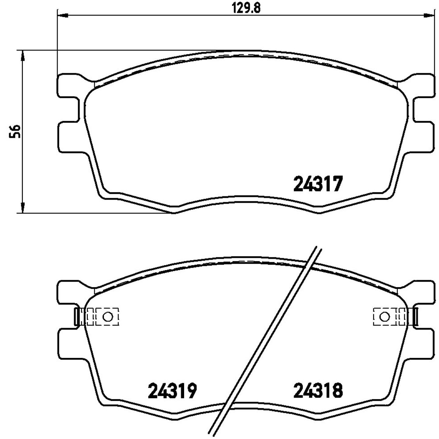 BRE-P30026 - BALATAS DELANTERAS PARA DODGE ATTITUDE GL 2006-2010