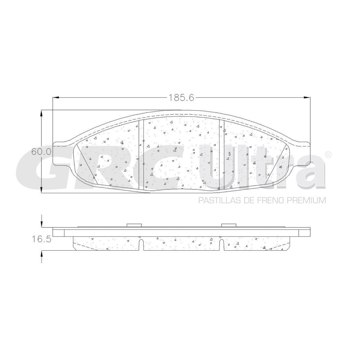 GCD997 - BALATAS CERAMICAS DELANTERAS PARA CHRYSLER PACIFICA 2004-2008