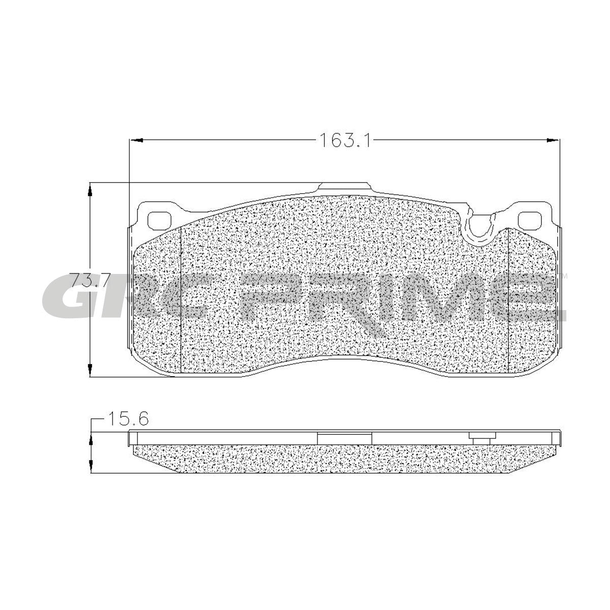GPRD1371 - BALATAS SEMIMETALICAS DELANTERAS PARA BMW 120I M SPORT 2012-2012