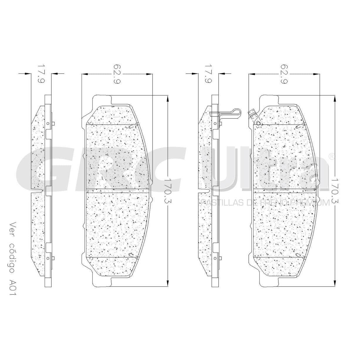 GCD1509 - BALATAS CERAMICAS DELANTERAS PARA INFINITI QX56 5.6L 2012-2012
