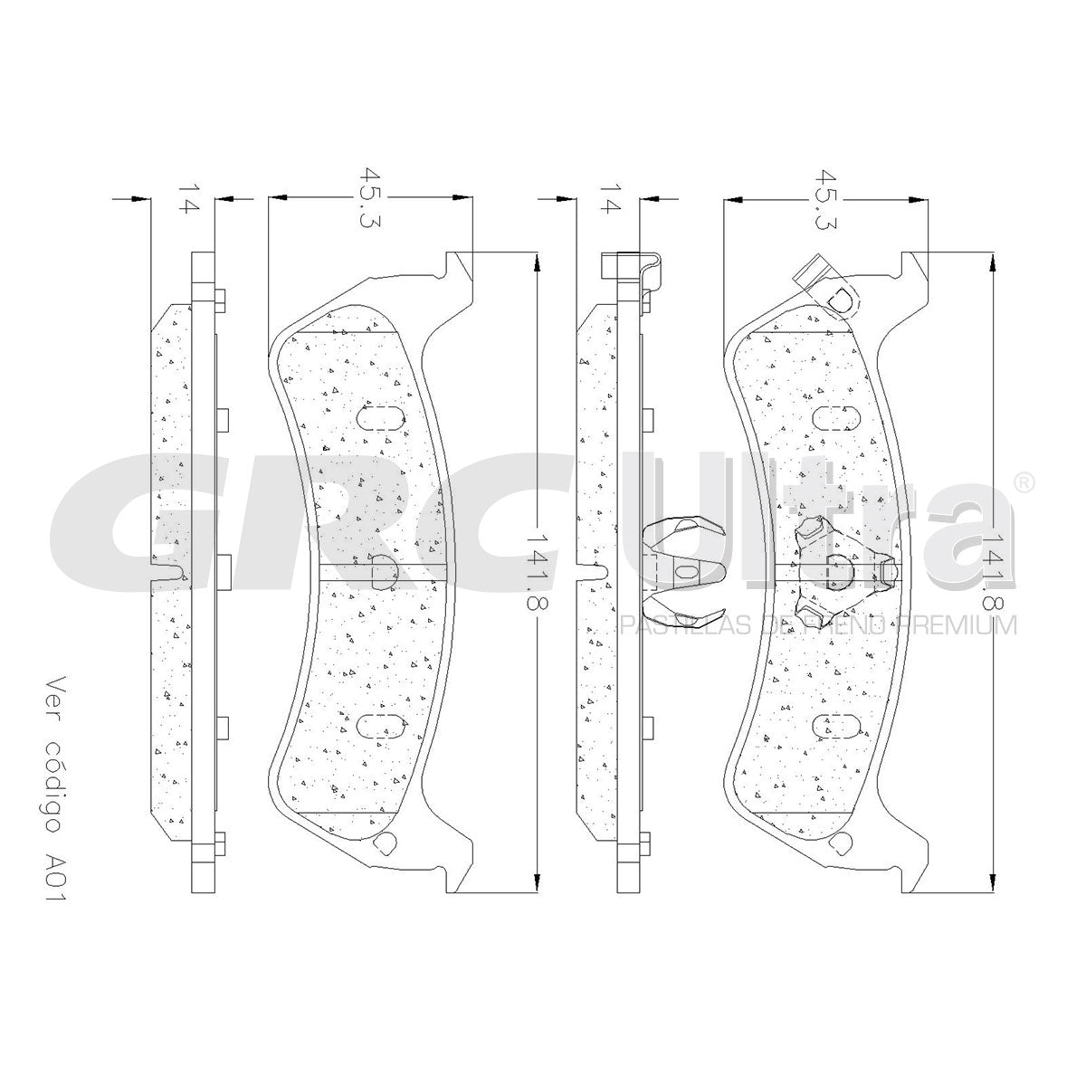 GMD625 - BALATAS SEMIMETALICAS TRASERAS PARA JEEP GRAND CHEROKEE 1994-1994