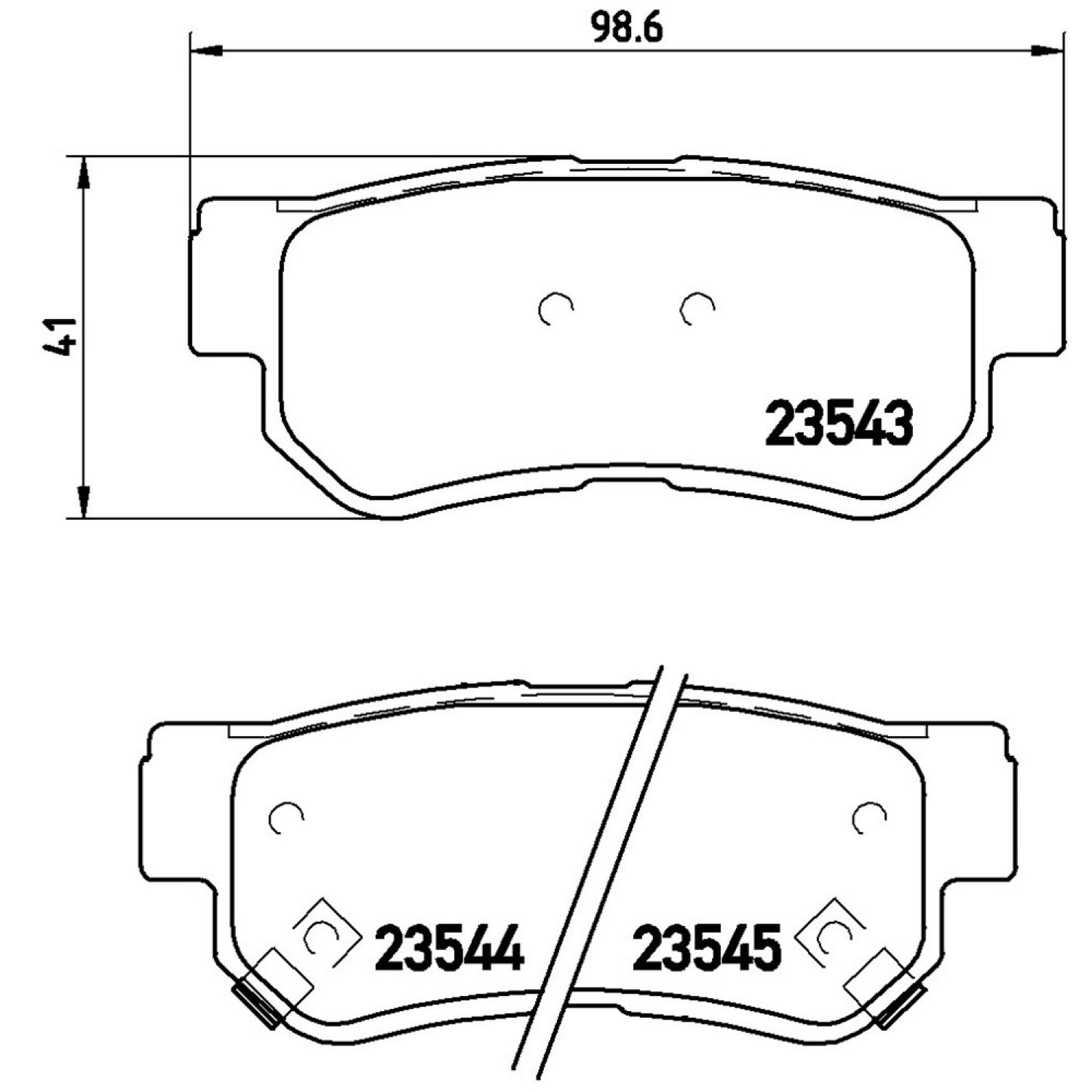BRE-P30014 - BALATAS TRASERAS PARA HYUNDAI ELANTRA BLUE 2010-2010