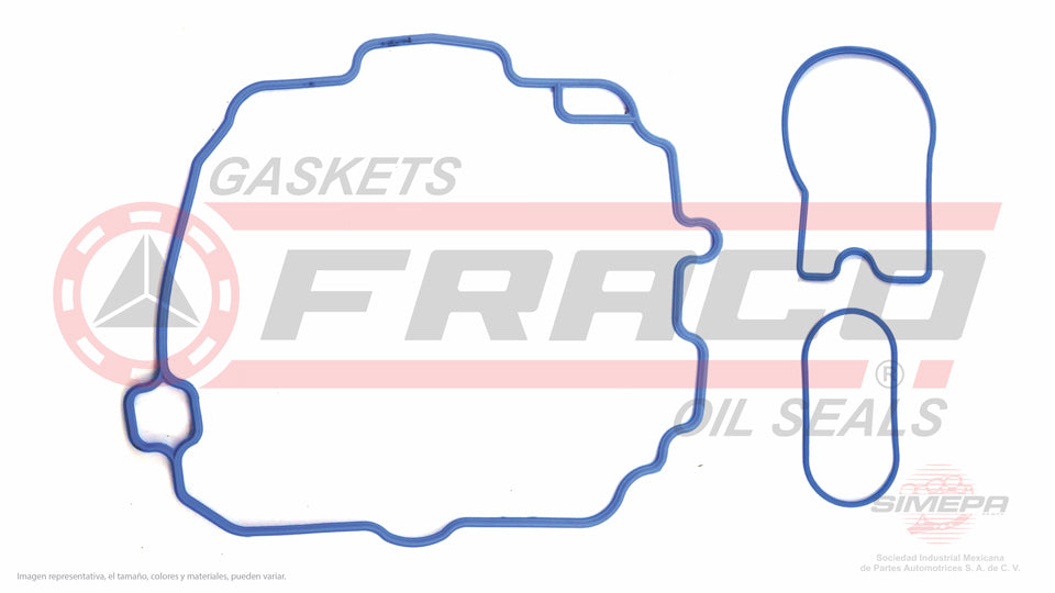 MUX-3062136 - EMPAQUE DE PLENUM PARA CHEVROLET ASTRO V6 4.3 L 12 V. OHV VORTEC 262 " 1996-2005