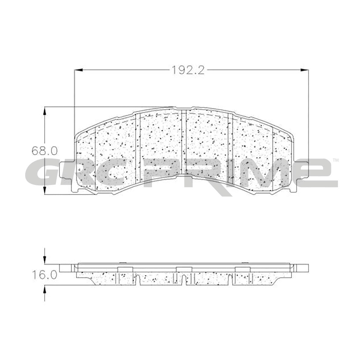 GPRD2382SD - BALATAS SEMIMETALICAS DELANTERAS PARA FORD BRONCO RAPTOR 2022-2023