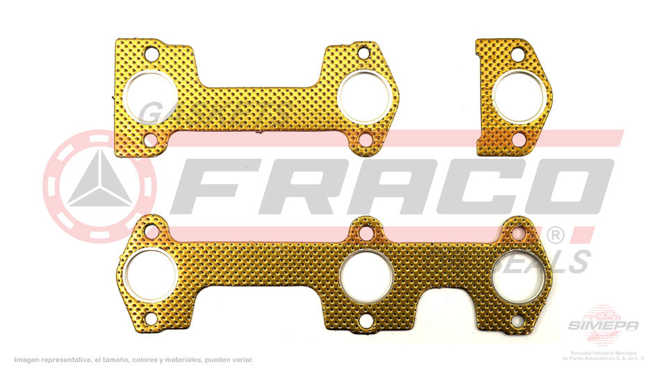 MEX-3062005 - EMPAQUE MULTIPLE DE ESCAPE PARA BUICK CENTURY V6 2.8 L 12 V. OHV 1987-1989