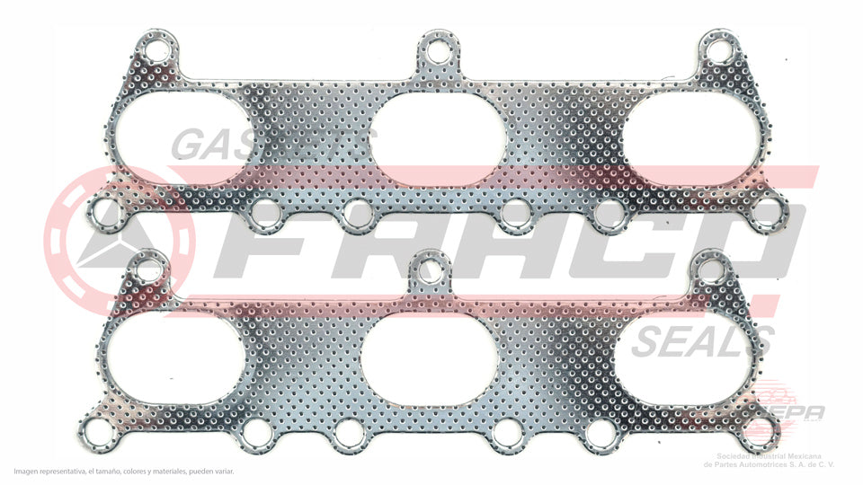 MEX-7662010-1 - EMPAQUE MULTIPLE DE ESCAPE PARA CHEVROLET TRACKER V6 2.5 L 24 V. DOHC H25A 2001-2004
