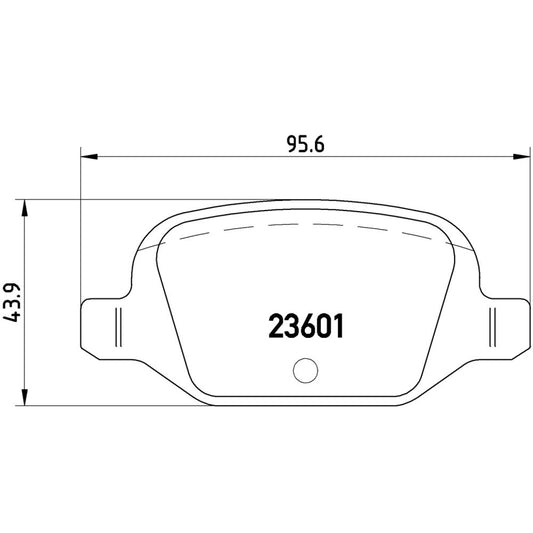 BRE-P23064 - BALATAS TRASERAS PARA FIAT 500 1957 RETRO EDITION 2019-2019