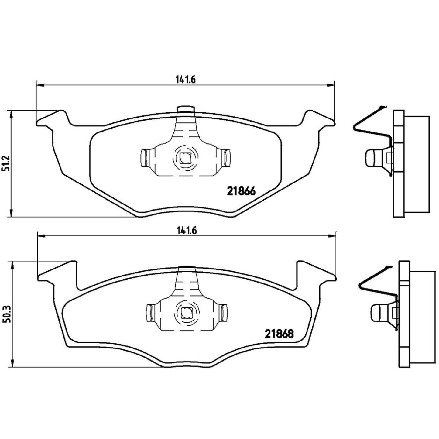 BRE-P85025 - BALATAS DELANTERAS PARA VOLKSWAGEN DERBY ATLANTA 1997-1997
