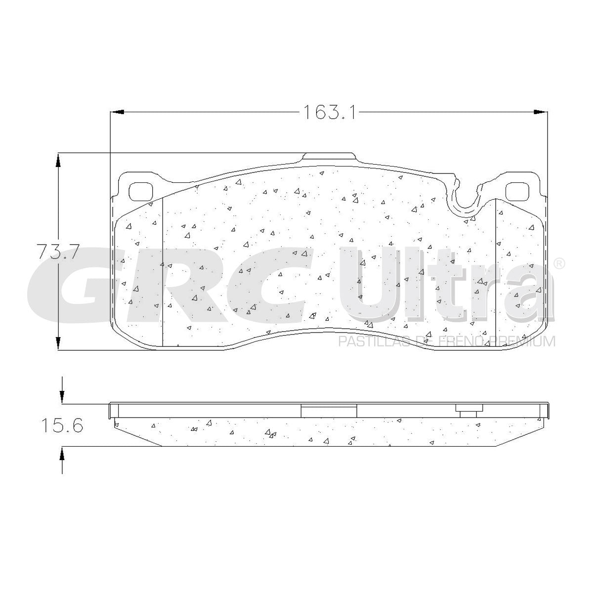 GMD1371 - BALATAS SEMIMETALICAS DELANTERAS PARA BMW 120I M SPORT 2012-2012