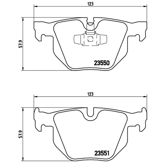 BRE-P06039X - BALATAS TRASERAS PARA BMW 330I BASE 2006-2006