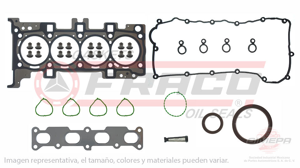 FSX-1140057 - JUEGO DE EMPAQUES PARA DODGE DART L4 2.0 L 16 V. DOHC ECK 2013-2016