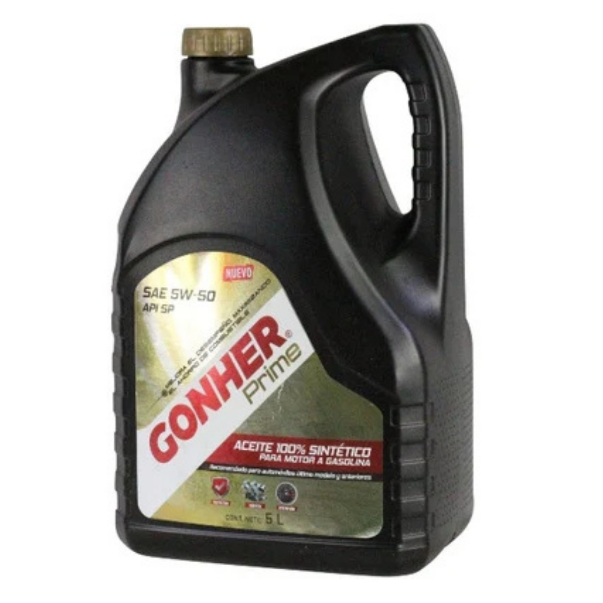 GH-1033922 - ACEITE GONHER SINTETICO SAE 5W-50 API SP CAJA CON 4 PIEZAS DE 5 LITROS