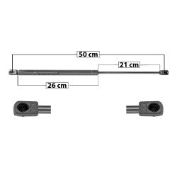 MANJ-60179 - AMORTIGUADOR VIDRIO TRASERO PARA HONDA PASSPORT 1994-2002 DERECHA/IZQUIERDA