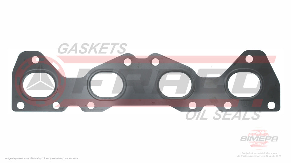 MEX-6240070 - EMPAQUE MULTIPLE DE ESCAPE PARA PEUGEOT 206 L4 1.6 L 16 V. DOHC TU5JP4 2001-2008