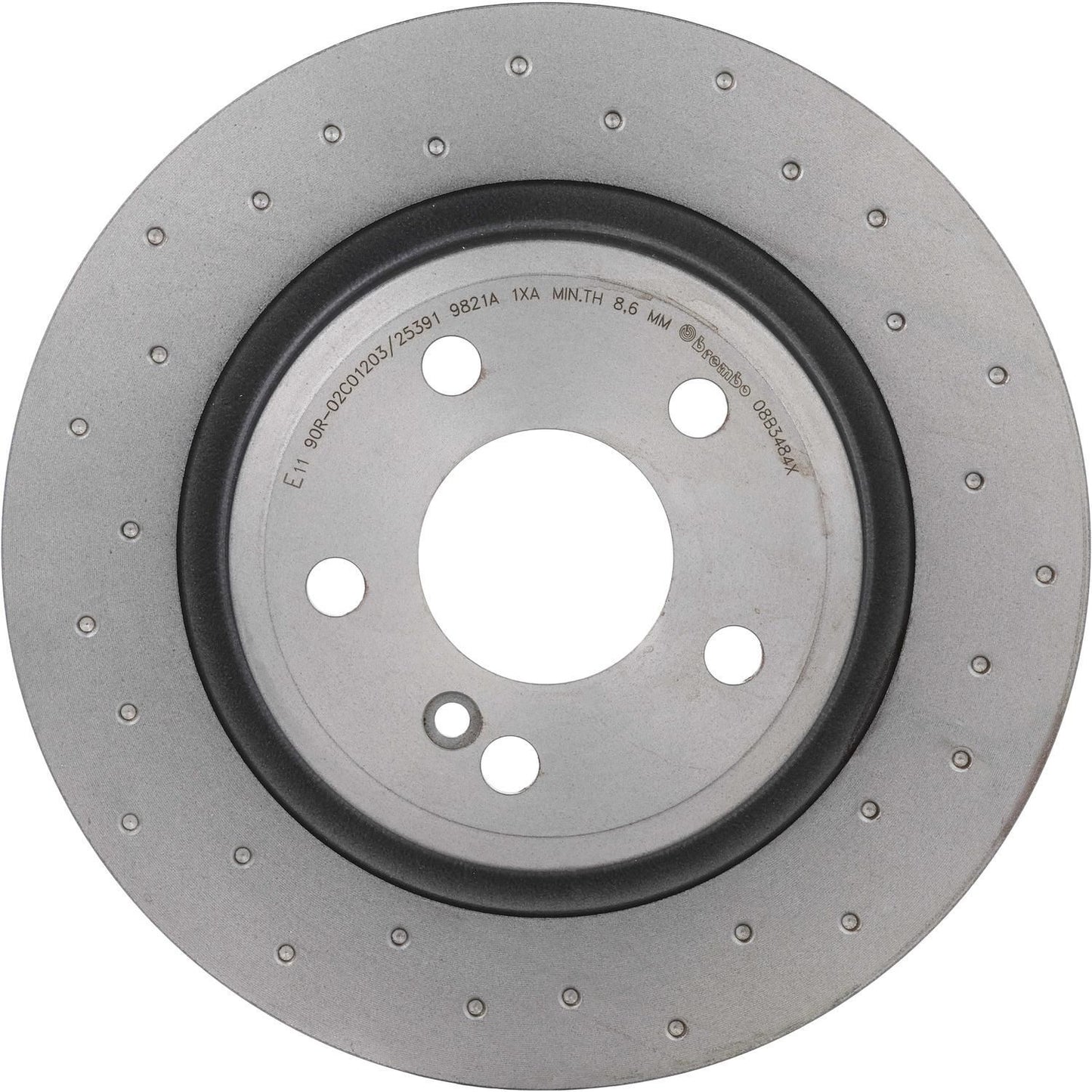 BRE-08.B348.4X - PAR DE DISCOS DE FRENO TRASEROS PARA MERCEDES-BENZ CLA200 BASE 2014-2018
