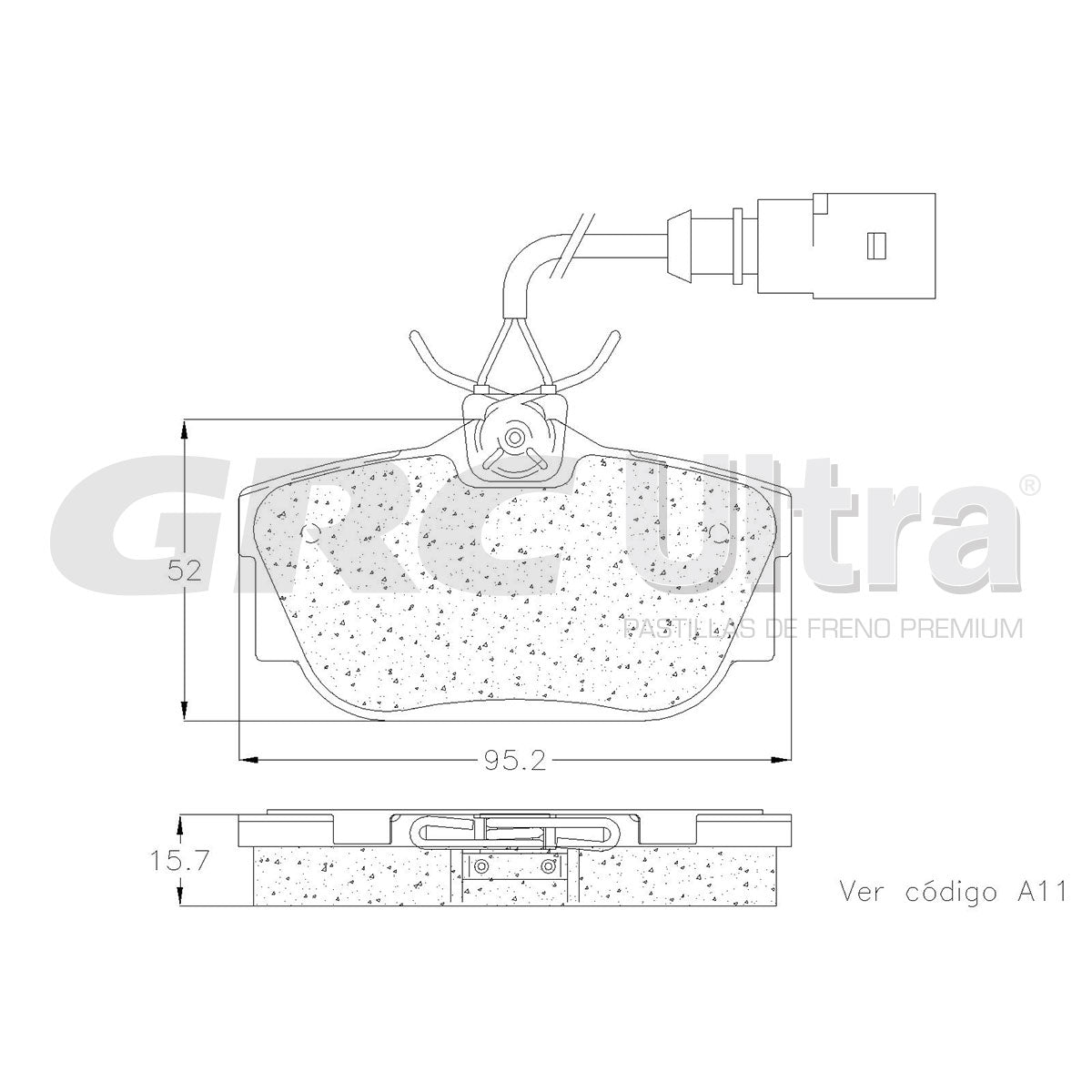 GMD877 - BALATAS SEMIMETALICAS TRASERAS PARA SEAT ALHAMBRA 2003-2008