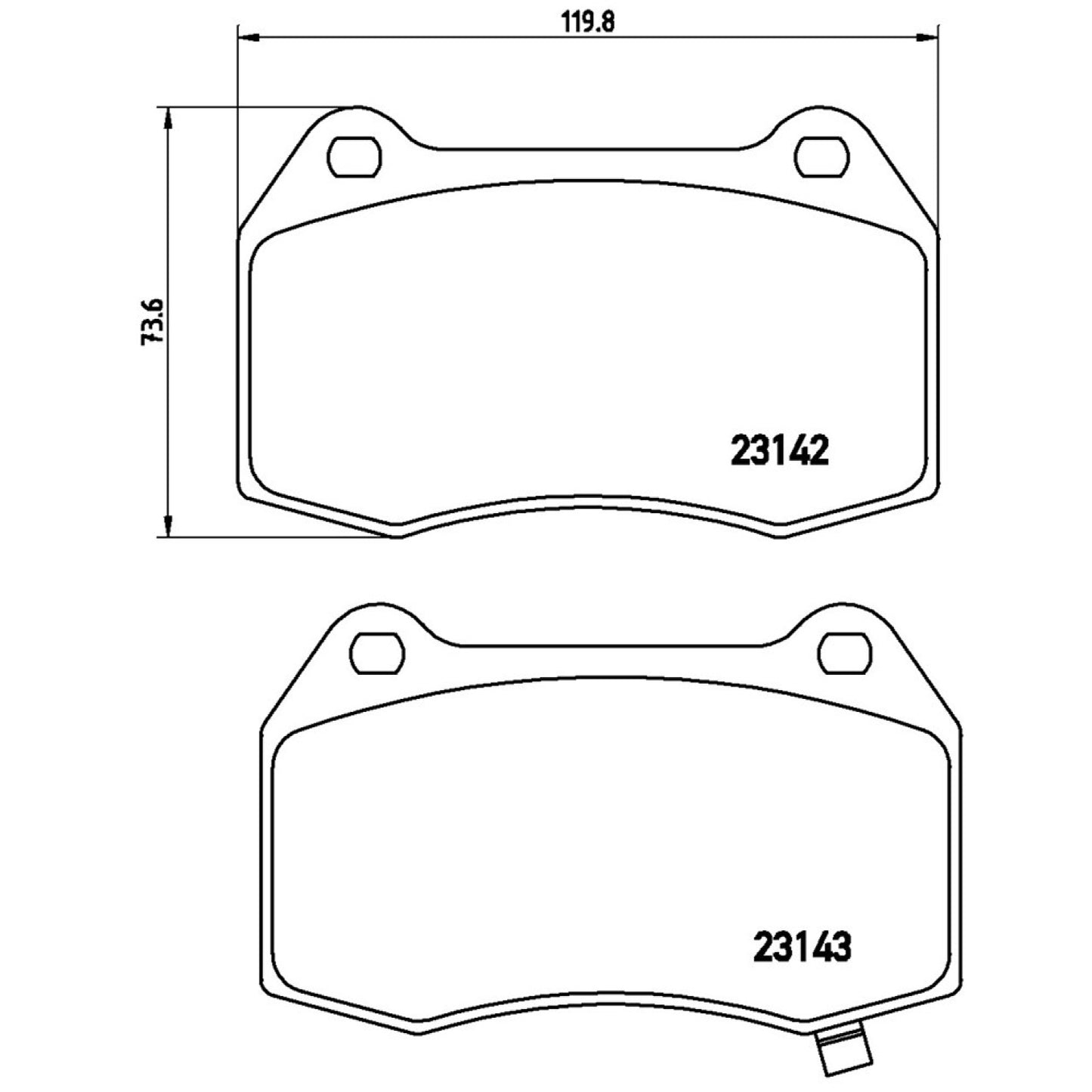 BRE-P56047 - BALATAS DELANTERAS PARA NISSAN 350Z BASE 2006-2008