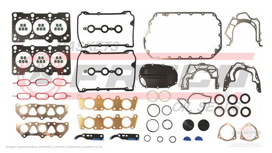 FSX-8662010 - JUEGO DE EMPAQUES PARA AUDI A4 V6 2.4 L 30 V. DOHC 1997-2005