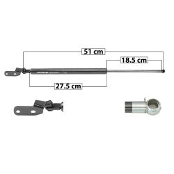 MANJ-51172 - AMORTIGUADOR 5TA PUERTA PARA SUBARU FORESTER 2014-2018 DERECHO TRASERO