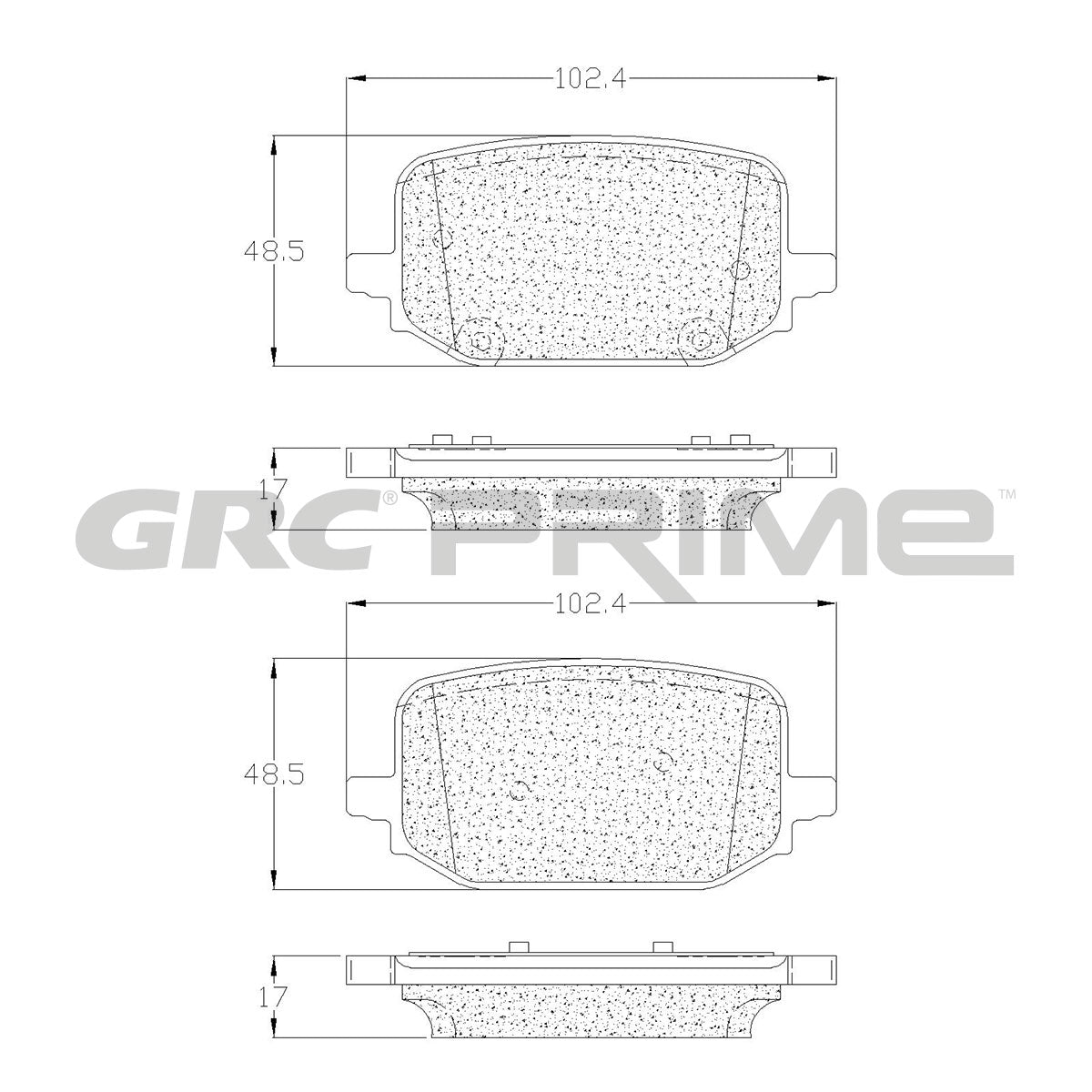 GPRD2232SD - BALATAS LOW METAL TRASERAS PARA FORD EXPLORER BASE 2024-2024