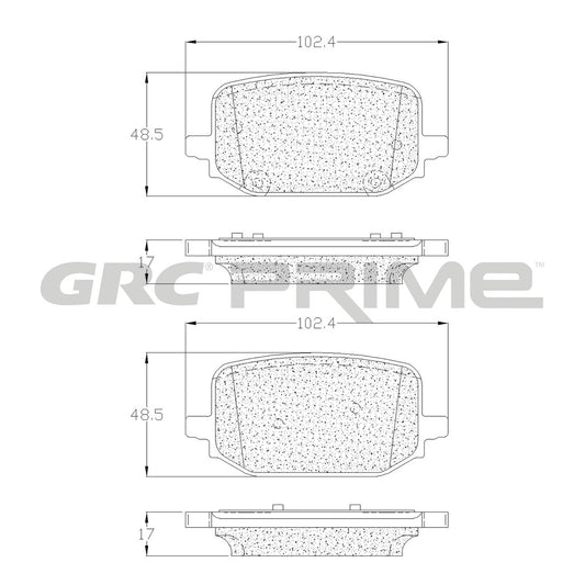 GPRD2232SD - BALATAS LOW METAL TRASERAS PARA FORD EXPLORER BASE 2024-2024
