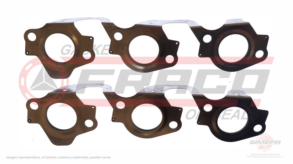 MEX-2662074 - EMPAQUE MULTIPLE DE ESCAPE PARA FORD E-150 V6 4.2 L 12 V. OHV 1997-2003