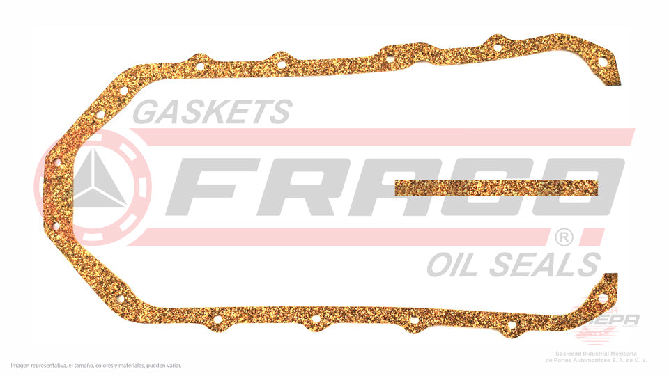 OSX-3062001 - EMPAQUE DE CARTER PARA BUICK CENTURY V6 2.8 L 12 V. OHV 1982-1984