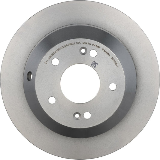 BRE-08.B605.11 - PAR DE DISCOS DE FRENO TRASEROS PARA HYUNDAI SANTA FE GLS PREMIUM 2018-2018
