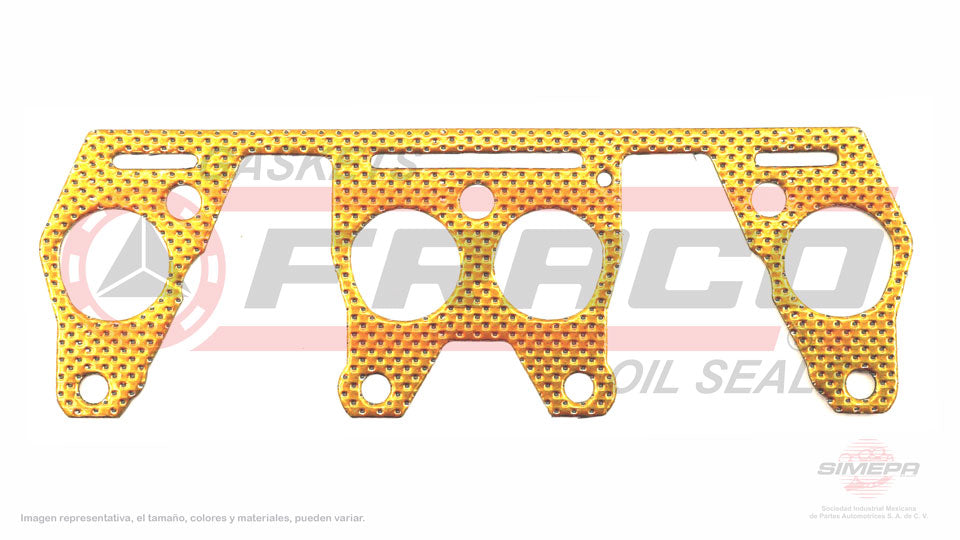 MEX-2640075 - EMPAQUE MULTIPLE DE ESCAPE PARA FORD TAURUS L4 2.5 L OHV 8 V. OHV 1986-1991