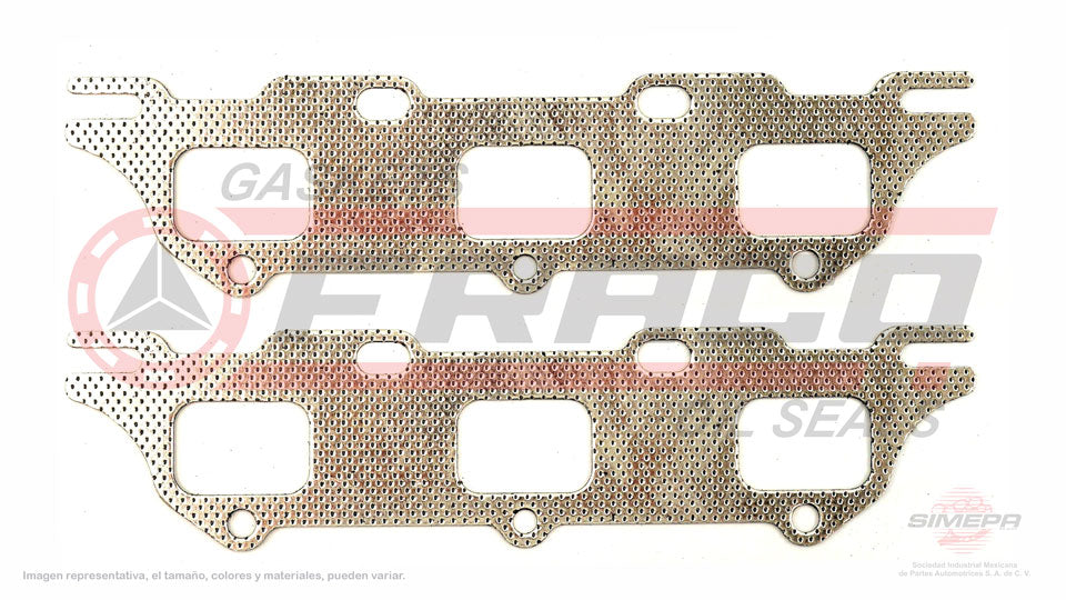 MEX-1162008 - EMPAQUE MULTIPLE DE ESCAPE PARA CHRYSLER 300 V6 2.7 L 24 V. DOHC EER 2005-2010