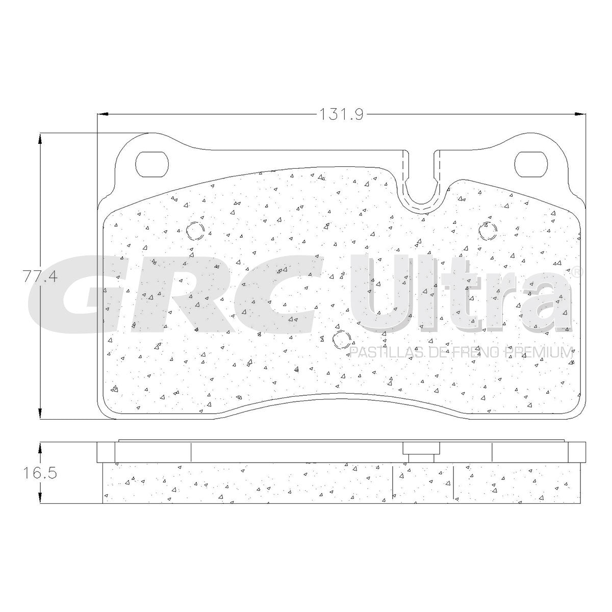 GMD1263 - BALATAS SEMIMETALICAS DELANTERAS PARA LAND ROVER RANGE ROVER 2006-2009