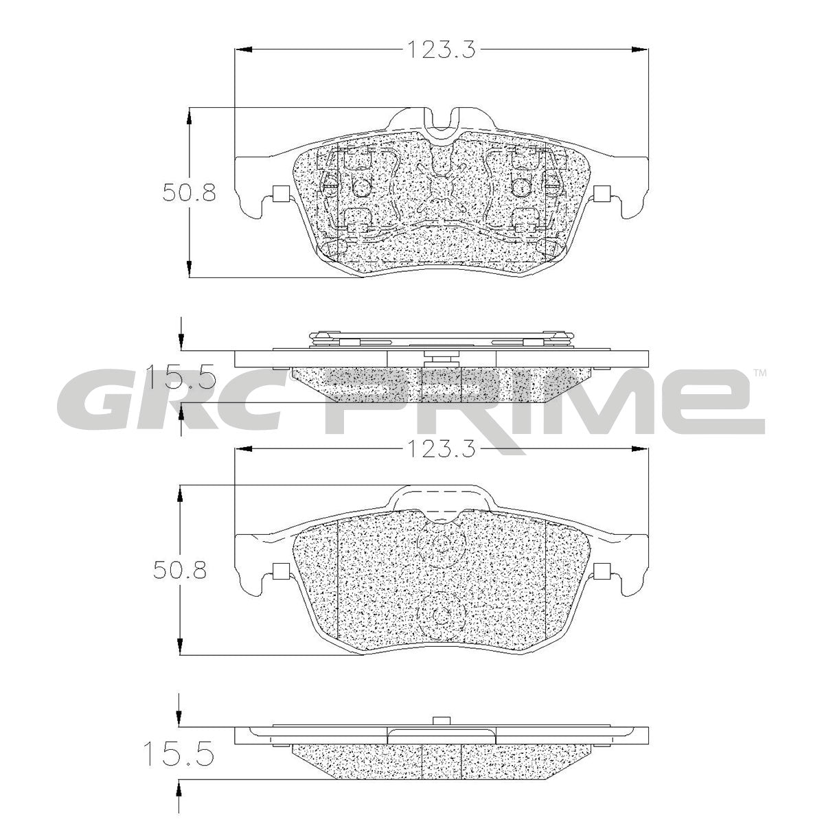 GPRD1757 - BALATAS CERAMICAS DELANTERAS PARA RENAULT SAFRANE 2011-2011