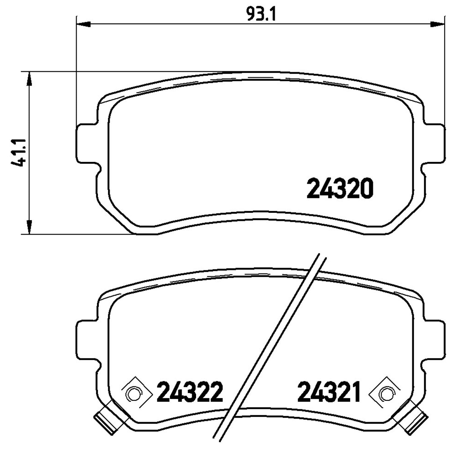 BRE-P30025 - BALATAS TRASERAS PARA DODGE ATTITUDE GL 2006-2010