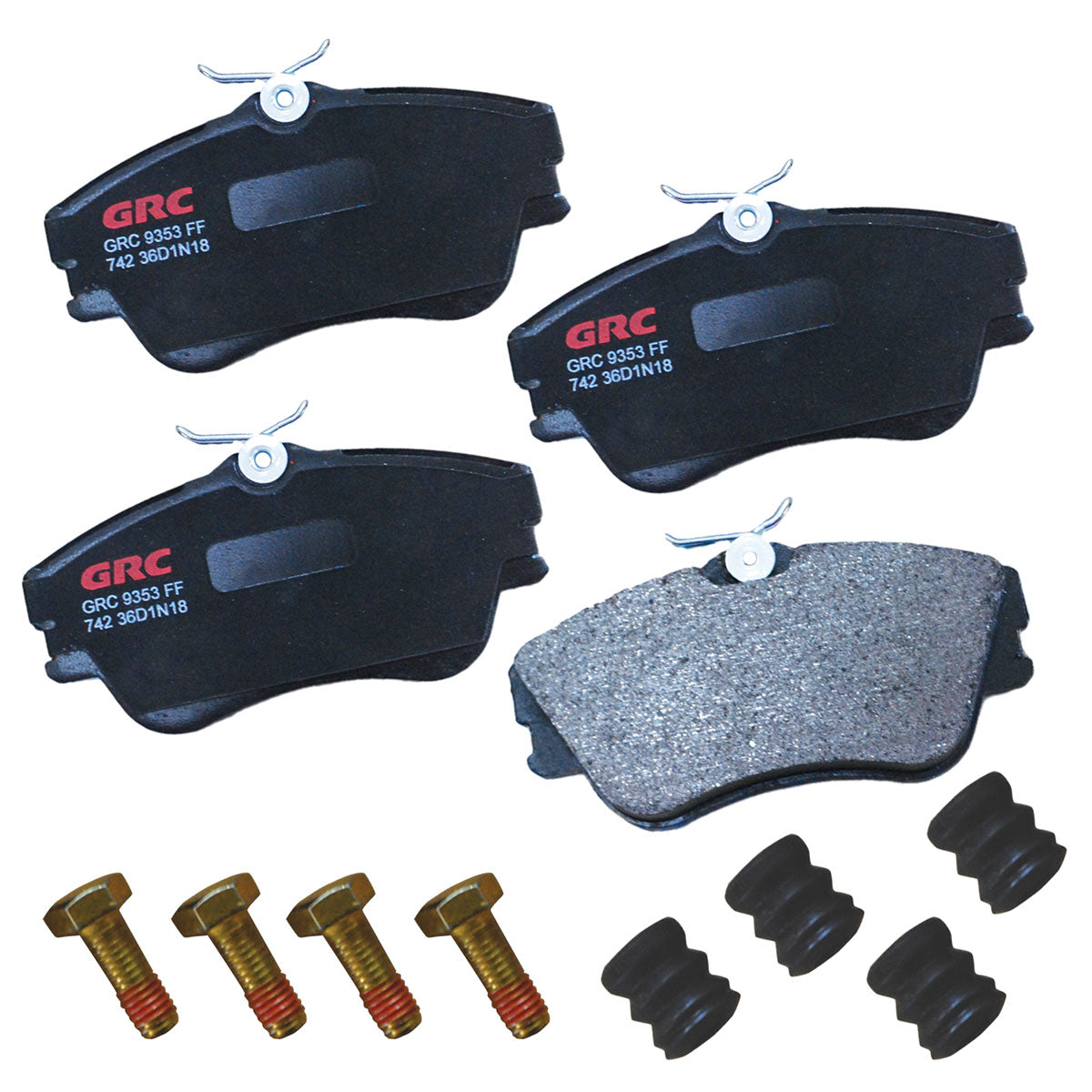 GMD742 - BALATAS SEMIMETALICAS DELANTERAS PARA VOLKSWAGEN EUROVAN 1994-1996