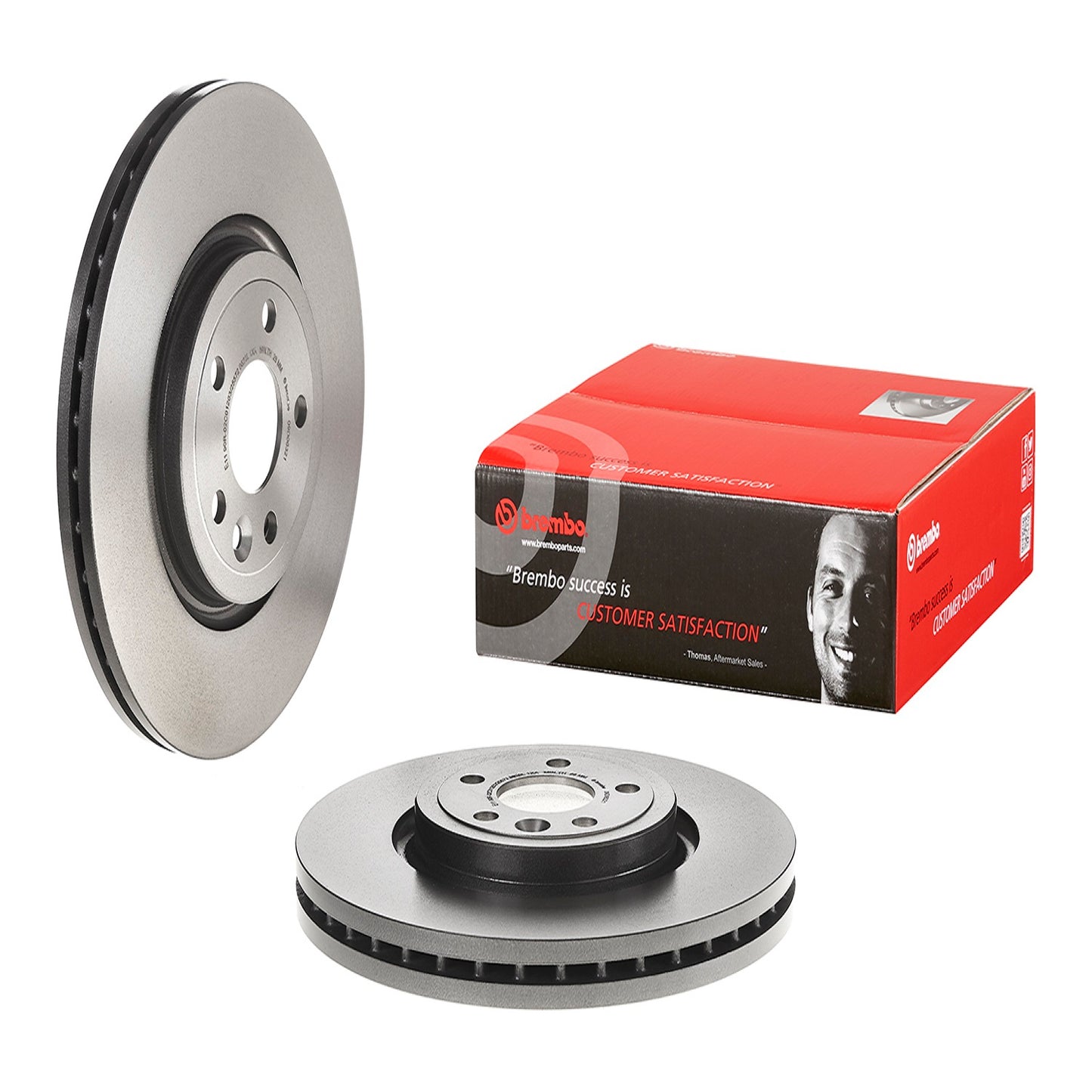 BRE-09.D063.21 - PAR DE DISCOS DE FRENO DELANTEROS PARA JAGUAR F-PACE BASE  2.0 4 2017-2017