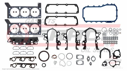 FSX-1162042NR - JUEGO DE EMPAQUES PARA CHRYSLER GRAND VOYAGER V6 3.8 L 12 V. OHV 2001-2002