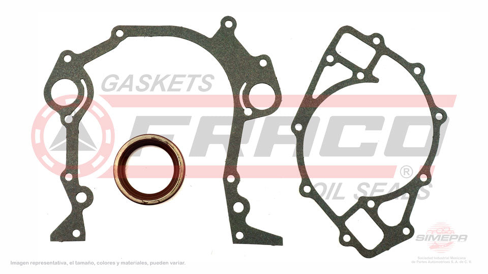 TCX-2682130 - EMPAQUE DE TAPA DE DISTRIBUCION PARA FORD B600 V8 6.1 L 16 V. OHV 1980-1989