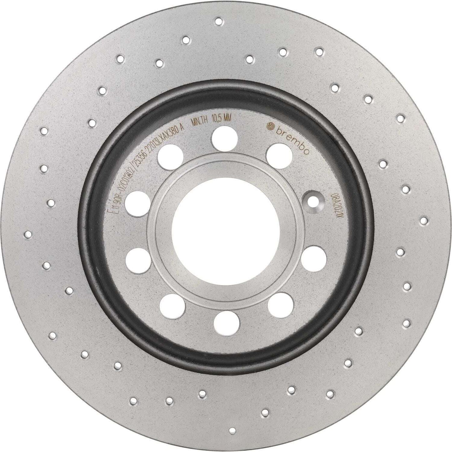 BRE-08.A202.1X - PAR DE DISCOS DE FRENO TRASEROS PARA AUDI A3 100 ANIVERSARIO 2010-2010